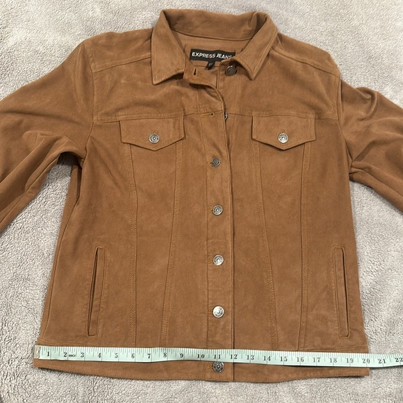 Express Jeans Faux Suede Jacket - Picture 6 of 9
